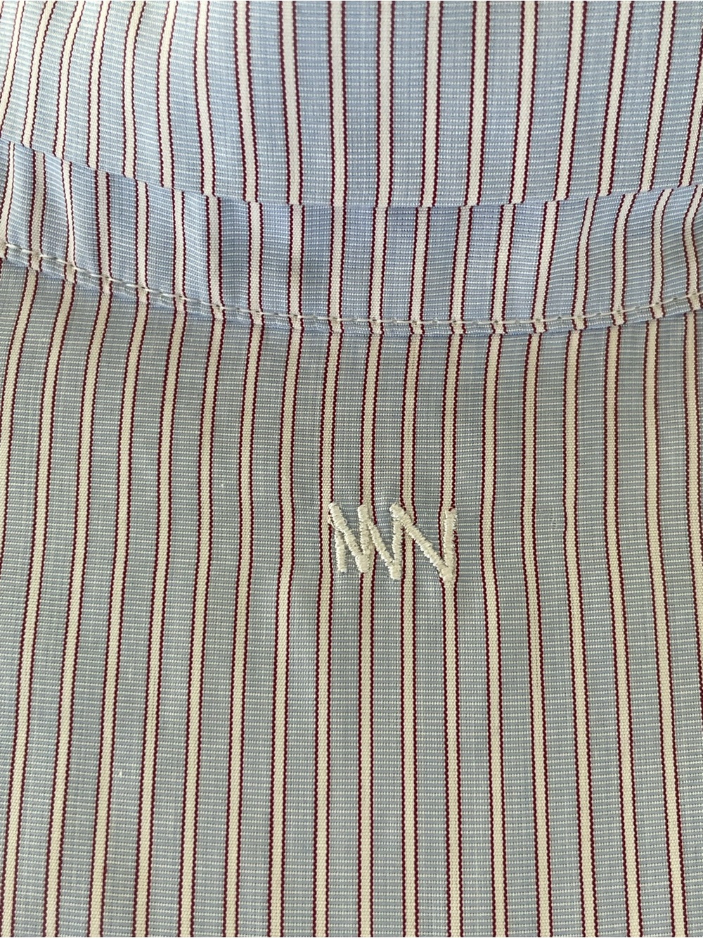 Misha Nonoo The Husband Long Sleeve Collared Cotton Button-Down Shirt Sz L Blue - Picture 7 of 13
